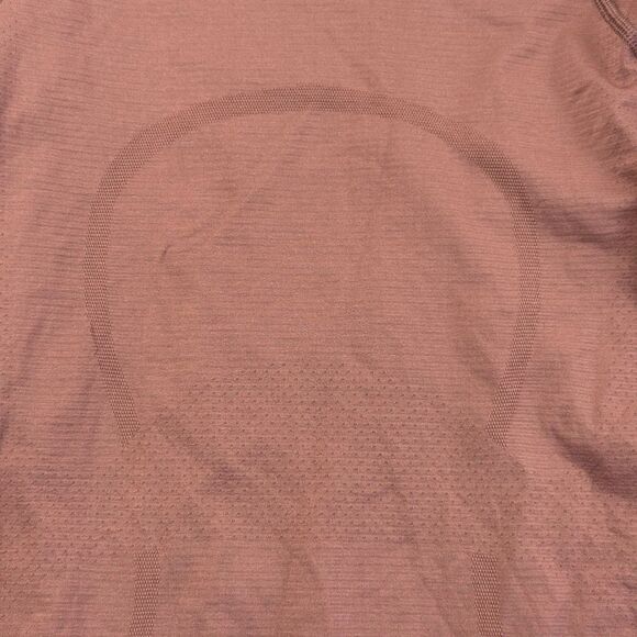 Lululemon Swiftly Tech Long-Sleeve Shirt 2.0 Women Size 4 Pink Brown Mauve - Picture 6 of 10